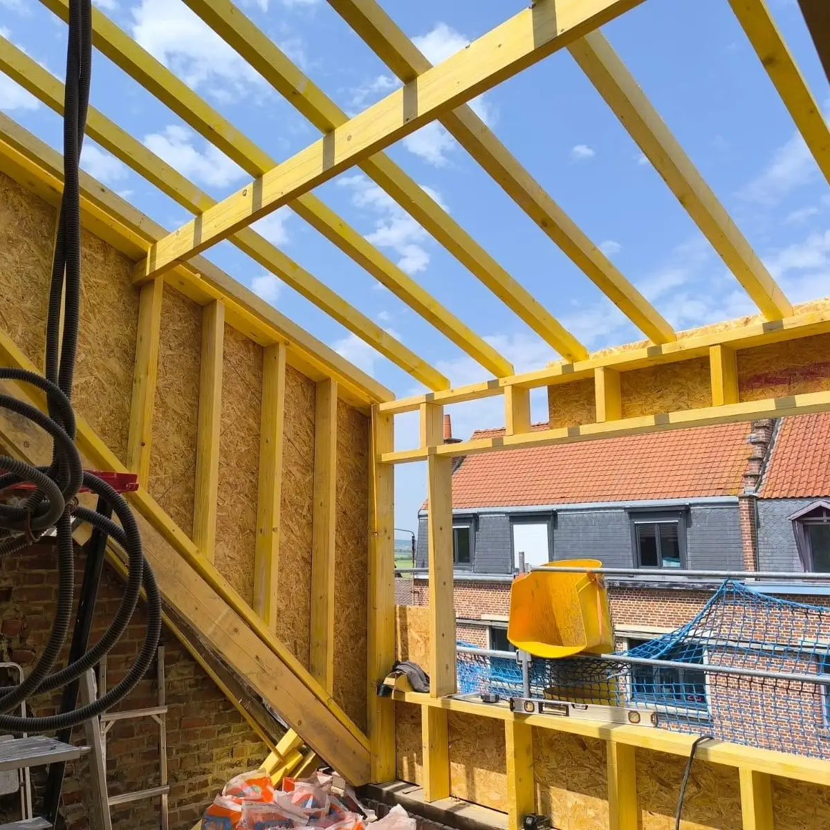 Photo — extension toiture plate EPDM